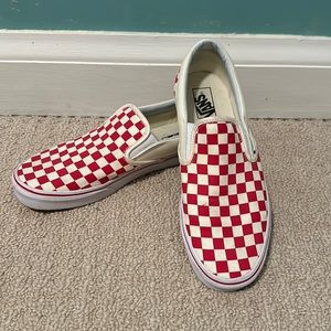 Red & White checkered Vans